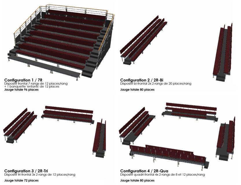 Gradin modulable